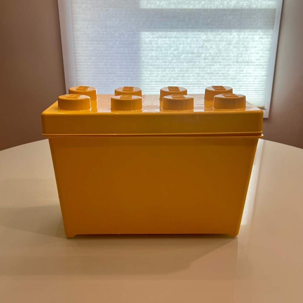 Lego Yellow Storage Brick